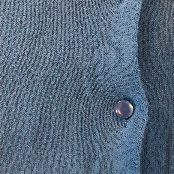 Ann Taylor Loft Bright Blue Short Sleeve Cardigan - Picture 4 of 6